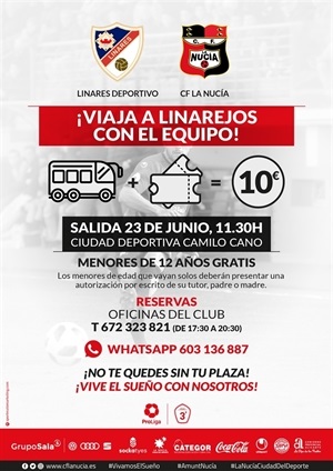 El autobús futbolero llevará a la Marea Roja este domingo hasta Linares