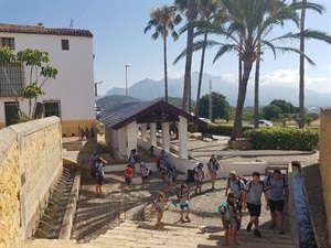 El grupo Scout de Cartagena visitando el antiguo Llavador de La Nucía