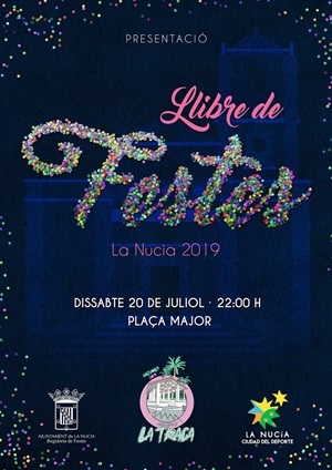 Cartel Presentació Llibre de Festes de La Nucía