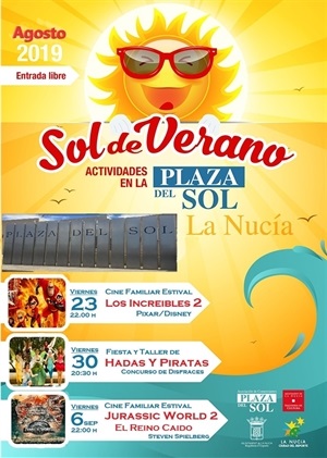 Las actividades del ciclo "Sol de Verano" vuelven mañana con cine en la plaza del Sol