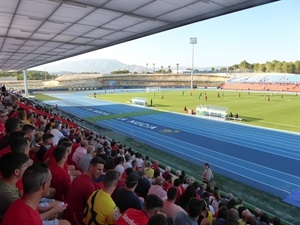 La Nucía sumó su primer triunfo en la categoría de bronce del fútbol español en el Estadi Olímpic