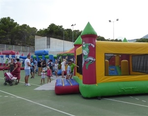 Al finalizar el Festival hubieron castillos hinchables y talleres