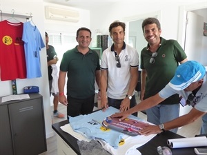 David Ferrer junto a Carlos Mazón, pte. Diputación de Alicante y Bernabé Cano, alcalde de La Nucía