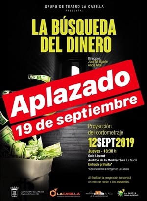 La proyección de este estreno se ha aplazado hasta el jueves 19 de septiembre