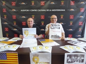 Miguel Guardiola, cronista oficial de La Nucía, y Pedro Lloret, concejal de Cultura