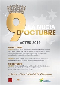 La Nucia cartell Actes 9d´Octubre 2019