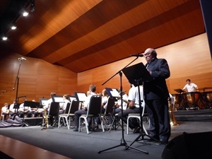 Pedro Lloret, concejal de Cultura, durante su discurso