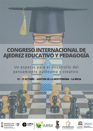 El Congreso Internacional de Ajedrez Educativo se desarrollará en La Nucía el 18 y 19 de octubre