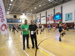 Carlos Peydró, director de Aerower junto a Sergio Villalba, concejal de Deportes