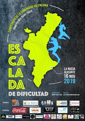 Cartel del Autonómico de Escalada de Dificultad en La Nucía