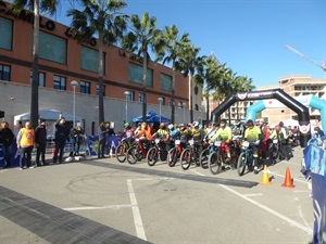 Salida de las ebikes en la Marcha de La Nucía