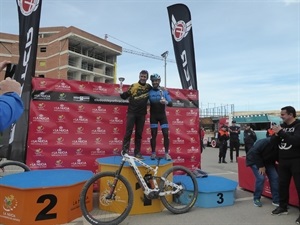 Podium en ebikes donde Felipe Solano fue el más rápido