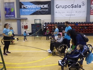 Dentro del Pabellón se han realizado actividades deportivas