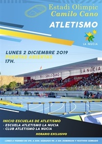 La Nucia Cartel Pista Atletismo J pta Abiertas2019