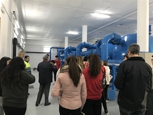 La clase de 3º ESO B del IES La Nucía fue la primera en visitar la Planta Potabilizadora este curso escolar