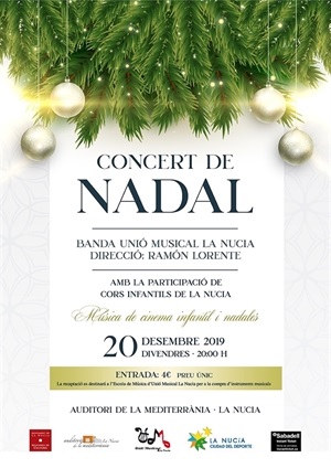 La Nucia cartel concierto nadal UM 2019