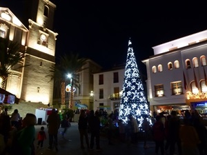 La iluminación navideña centró las imagenes nocturnas