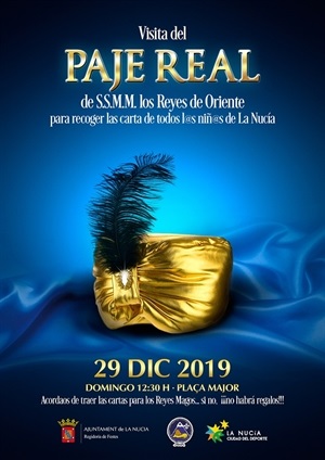 El Paje Real visitará La Nucía este domingo 29 de diciembre