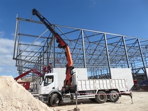 Estructura metálica del Segundo Pabellón de La Nucía