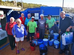 Los voluntarios procedentes de Holanda, Bélgica e Inglaterra han dedicado una semana de vacaciones a pintar las instalaciones