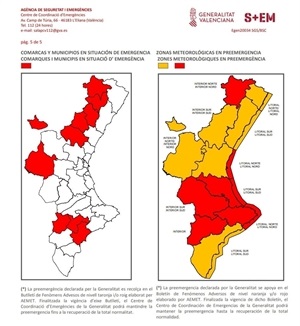 Mapa de previsiones para mañana lunes 20 de enero