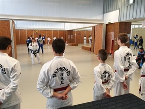 Durante la tarde la parte práctica se desarrolló en la Sala de Tatami