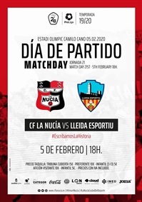 CF La Nucia Cartel vs Lleida aplaz 2020