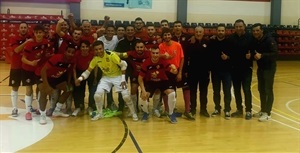 El Sporting Fútbol Sala fue felicitado por Bernabé Cano, alcalde de La Nucía y los concejales Sergio Villalba y Miguel Ángel Ivorra
