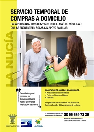 En la guía aparecen algunos recursos municipales como el Servicio Temporal de Compras a Domicilio