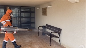 También se actuó en los accesos de la Residencia Savia de La Nucía