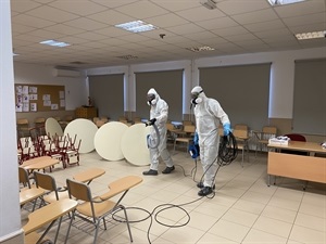 Los técnicos de CTL sanidad Ambiental han desinfectado ya los coles Sant Rafel y Muixara
