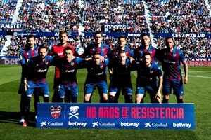 Alineación del Levante UD esta temporada