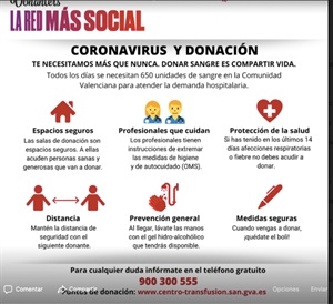 Medidas de recomendación para los donantes