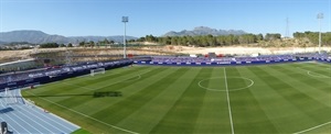 Vista general del estadio nuciero para su "estreno histórico" como campo de Primera División