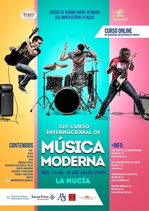 Esta XIV Edición del Curso de Música Moderna se realizara este año on line