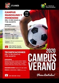 La Nucia Campus futbol verano CF La Nucia 2020