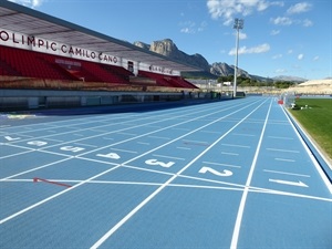 Vista de la pista de Atletismo de La Nucía