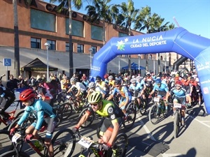 Salida de la Marcha de Bicis de Montaña de La Nucía en 2019