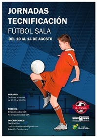 La Nucia cartel futbol sala jornadas tecnificacion 2020