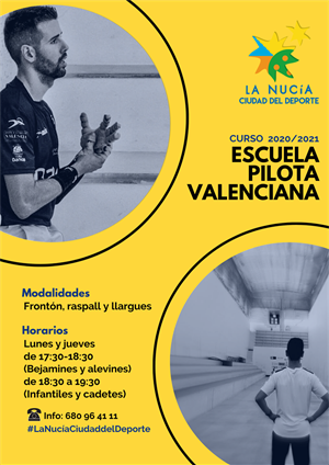 Las inscripciones para la Escola de Pilota Valenciana están ya abiertas
