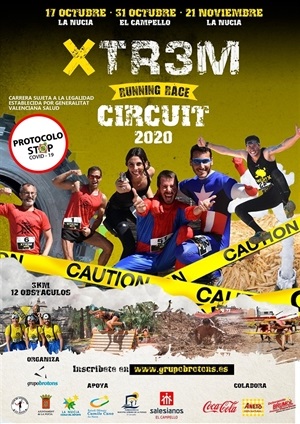 Cartel del “XTR3M Running Race Circuit 2020”