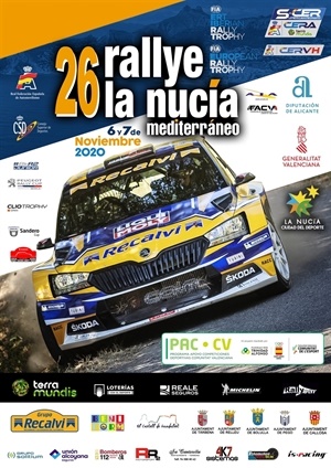 Cartel Oficial del 26º Rallye La Nucía- Trofeo Costa Blanca