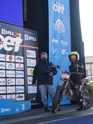 El piloto nuciero Marcos Combarro finaliza tercero el Nacional de Trial, en categoría "Juvenil A"