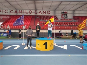 Jóvenes promesas del atletismo subieron al podio en esta Jornada deportiva