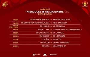 La RFEF designó los horarios de la primera ronda de la Copa del Rey