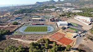 Vista aérea del Estadi Olímpic Camilo Cano de La Nucía