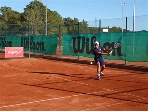 El tenista argentino Cachín durante la gran final