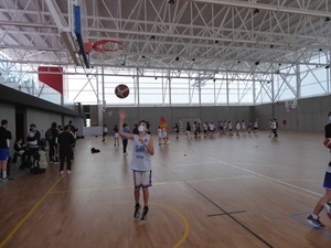 Esta jornada sirvió para testear este nuevo Pabellón para la práctica del Baloncesto