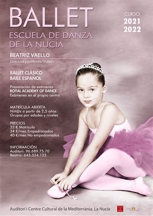 Cartel Escuela de Danza de La Nucía