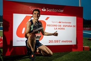 El atleta soriano Dani Mateo realizó una marca de 20.593 metros